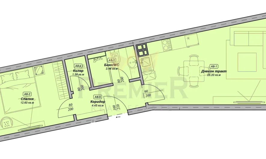 НОВ, 2-СТАЕН АПАРТАМЕНТ В ГАЛАТА -  - снимка 4 - Имоти Премиер