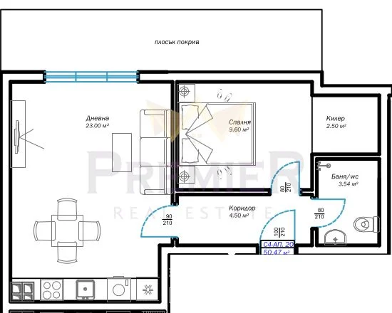 Нов двустаен апартамент, ж.к. Възраждане 3, гр. Варна -  - снимка 4 - Имоти Премиер
