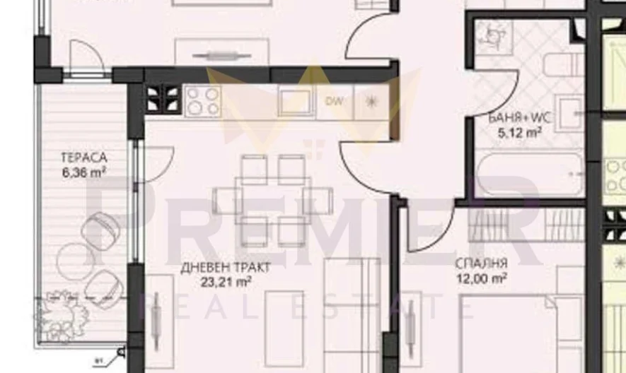 НОВ ГОЛЯМ ТРИСТАЕН АПАРТАМЕНТ, ж.к. Владислав Варненчик, гр. Варна -  - снимка 12 - Имоти Премиер