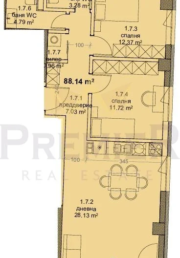 НОВ ТРИСТАЕН АПАРТАМЕНТ -  - снимка 3 - Имоти Премиер