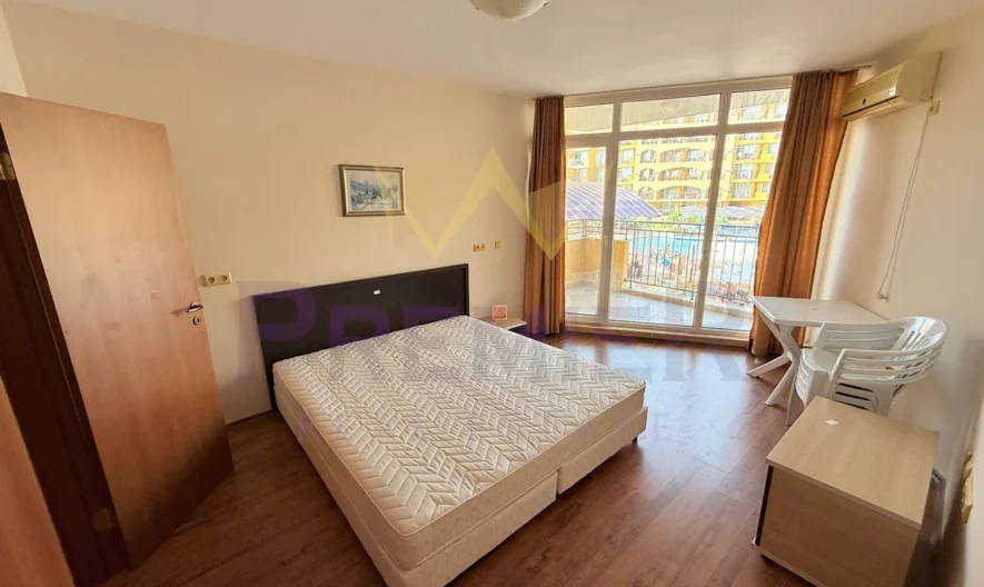 Обзаведен двустаен апартамент с панорама море на първа линия в к-с „Мидия Фемили Резорт“, Ахелой -  - снимка 4 - Имоти Премиер