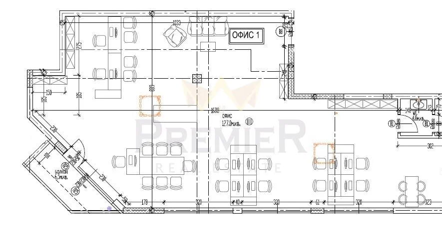 Офис №1 174кв.м.  Възраждане IV гр. Варна -  - снимка 1 - Имоти Премиер