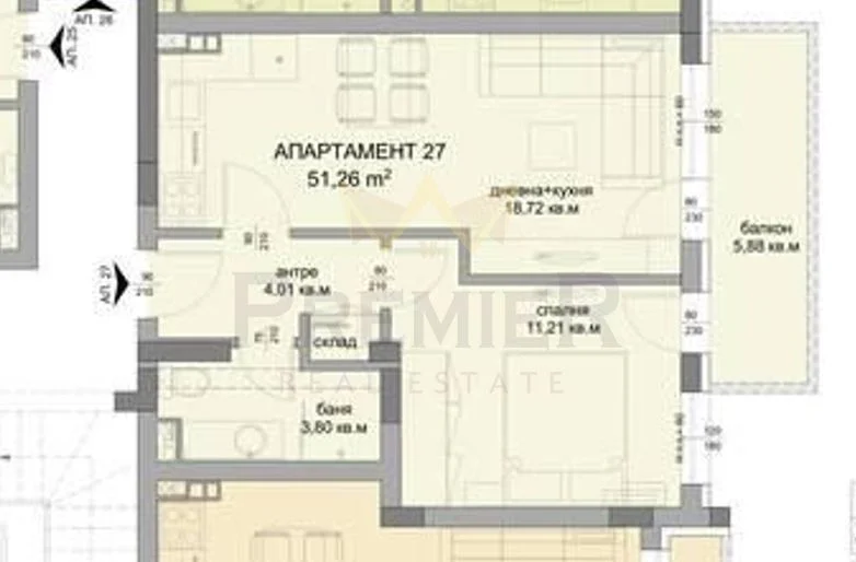 One-bedroom apartment in Sarafovo district, Burgas -  - snimka 12 - Imoti Premier