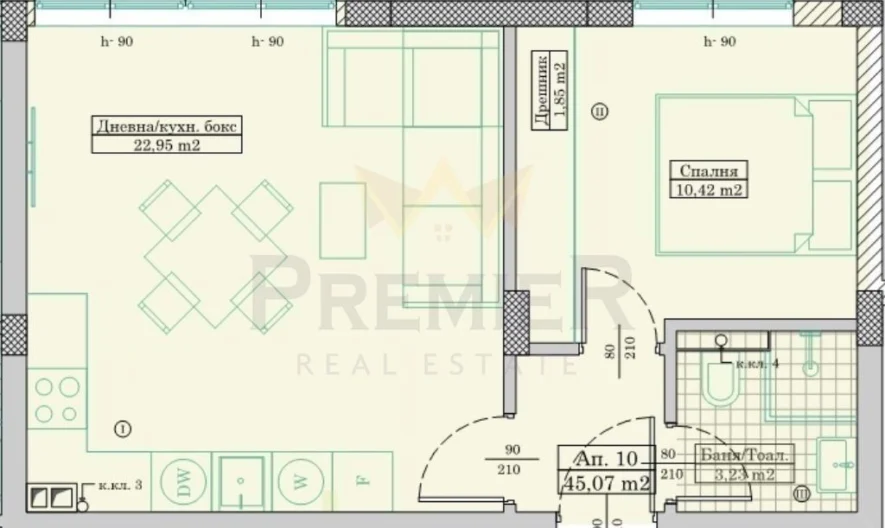 One-bedroom Apartment, Vazrazhdane 2, Varna - - snimka 7 - Imoti Premier