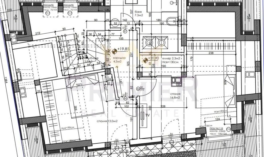 Panorama-Maisonettewohnung mit drei Zimmern, Varna erweitertes Zentrum -  - snimka 27 - Imoti Premier