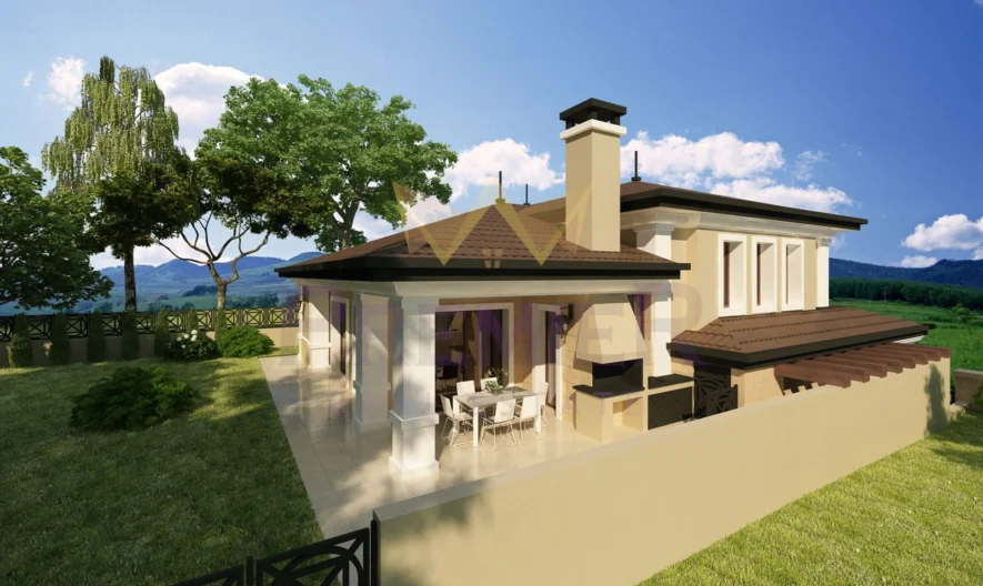 Парцел с одобрен и съгласуван проект за къща в с.Бистрица -  - снимка 1 - Имоти Премиер