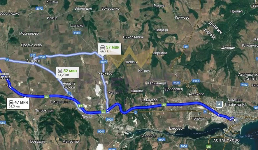 Парцел в с. Ягнило, обл.Варна -  - снимка 2 - Имоти Премиер