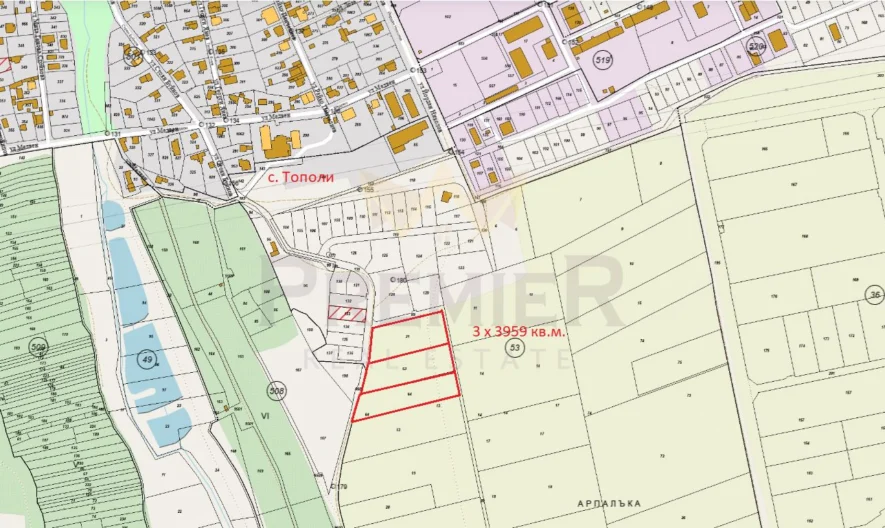 Парцел в с.Тополи, общ.Варна -  - снимка 5 - Имоти Премиер