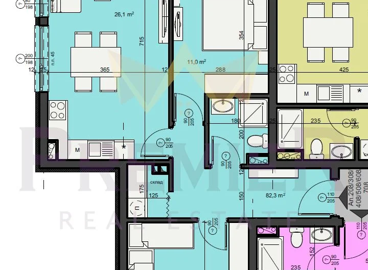 ПРЕКРАСЕН ФУНКЦИОНАЛЕН ТРИСТАЕН АПАРТАМЕНТ 94 КВ. М. В МЕДЕН РУДНИК. З. В -  - снимка 4 - Имоти Премиер