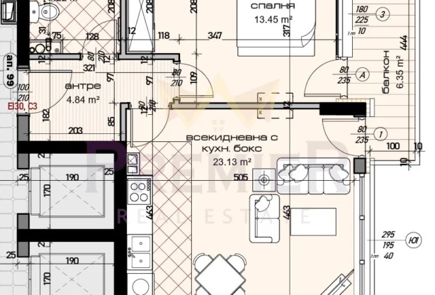 Агенция за недвижими имоти - Имоти Премиер - имот - 1063859, Цена: 114000 EUR