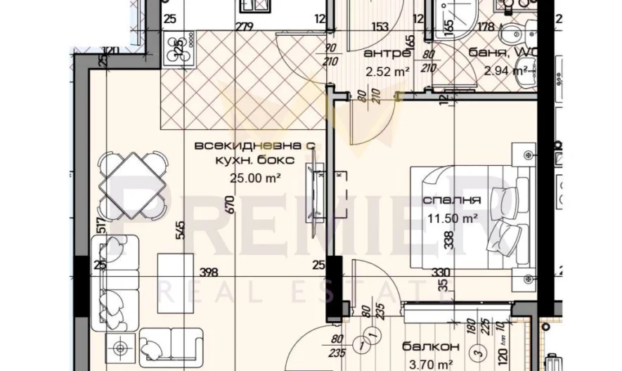 Продавам двустаен апартамент в младост - - снимка 1 - Имоти Премиер