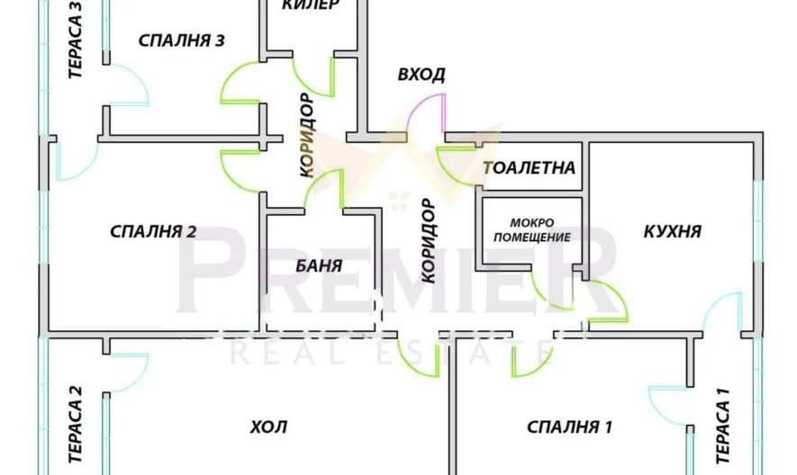 Просторен 5-стаен апартамент с 3 тераси, гледка към залива и топ локация до Lidl -  - снимка 8 - Имоти Премиер