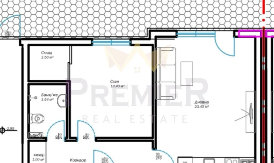 Просторен двустаен апартамент, ж.к. Възраждане 3, гр. Варна -  - снимка 5 - Имоти Премиер