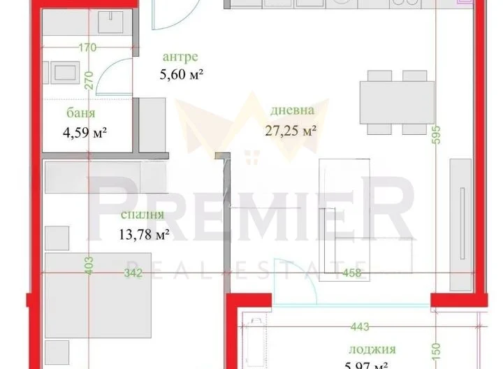 ПРОСТОРЕН ИЗЦЯЛО ЮЖЕН АПАРТАМЕНТ - - снимка 9 - Имоти Премиер