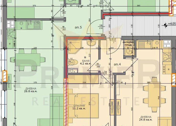 СТРАХОТЕН ТРИСТАЕН! НЕСКРИВАЕМА МОРСКА ПАНОРАМА! -  - снимка 11 - Имоти Премиер
