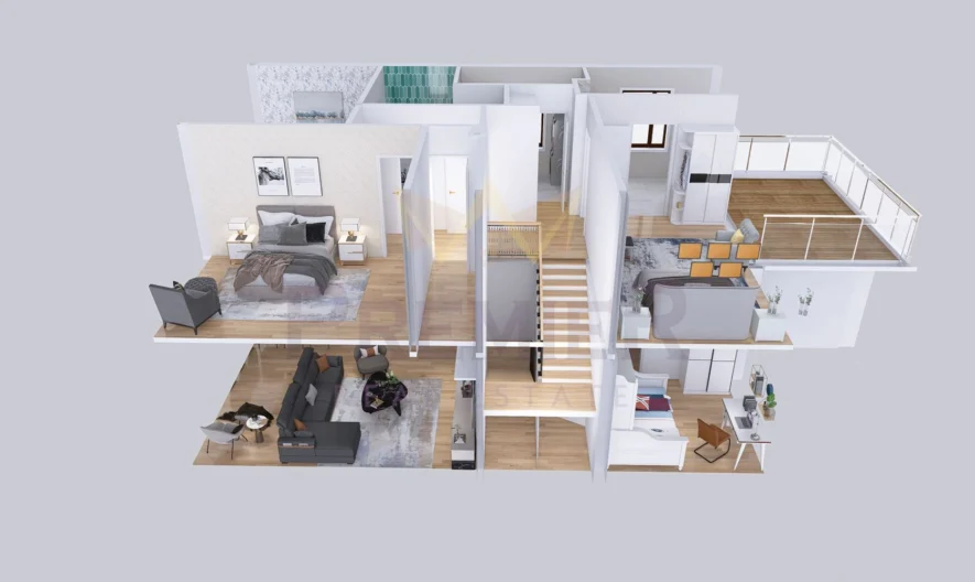 Страхотна ДВУЕТАЖНА къща в модерен затворен комплекс с ЧЕТИРИ спални -  - снимка 4 - Имоти Премиер