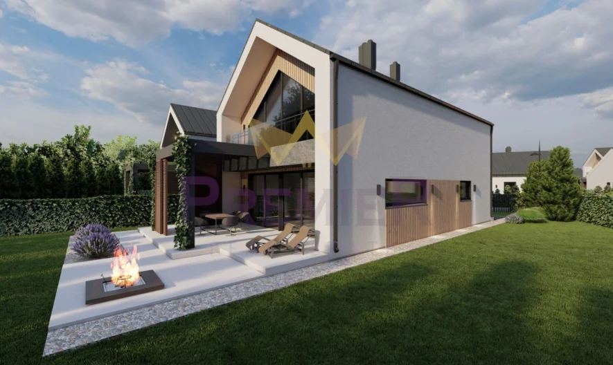 Страхотна едноетажна къща в модерен затворен комплекс с ТРИ спални и дневна – 42.56кв.м -  - снимка 1 - Имоти Премиер