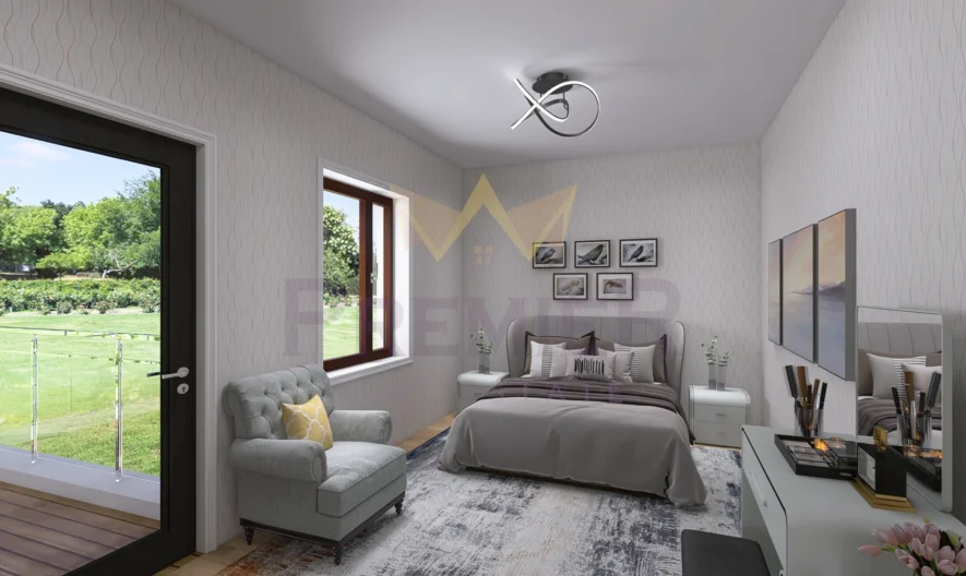 Страхотна едноетажна къща в модерен затворен комплекс с ТРИ спални и дневна – 42.56кв.м -  - снимка 4 - Имоти Премиер