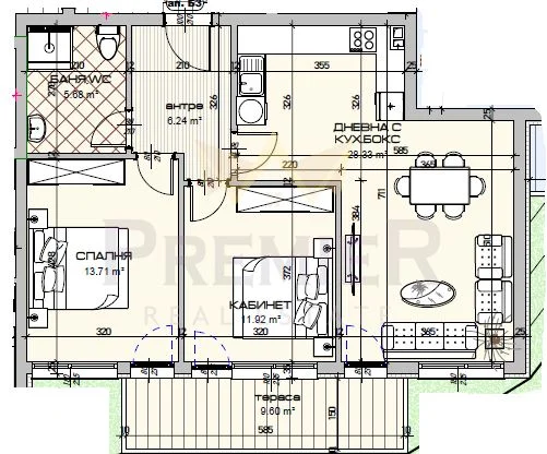 Real Estate Agency - Imoti Premier - imot - 1051476, Price: 150540 EUR