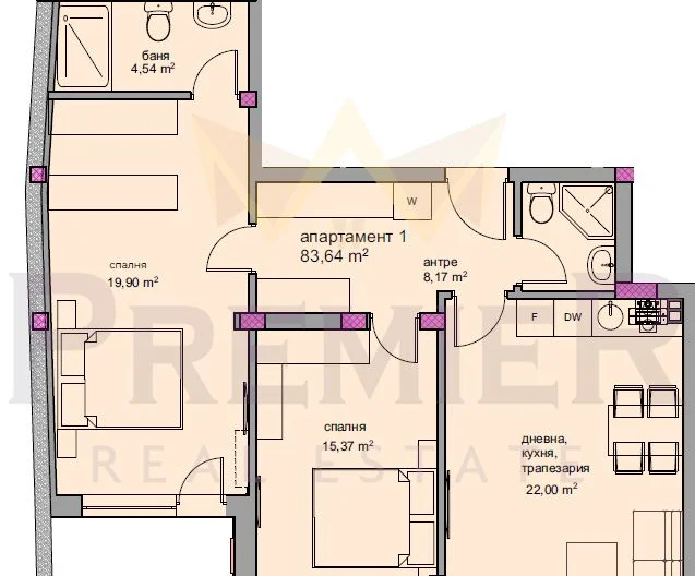 Three-Bedroom Apartment in Balchik - - snimka 2 - Imoti Premier
