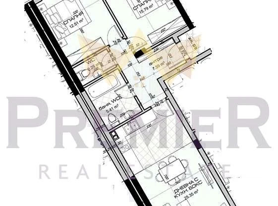 Real Estate Agency - Imoti Premier - imot - 900258, Price: 118900 EUR