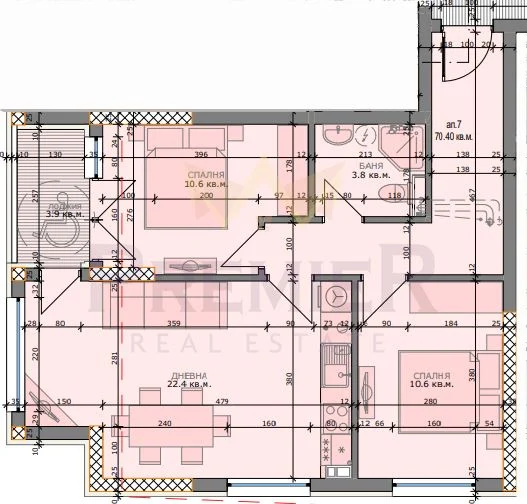 THREE-ROOM APARTMENT IN LEVSKI DISTRICT - - snimka 4 - Imoti Premier