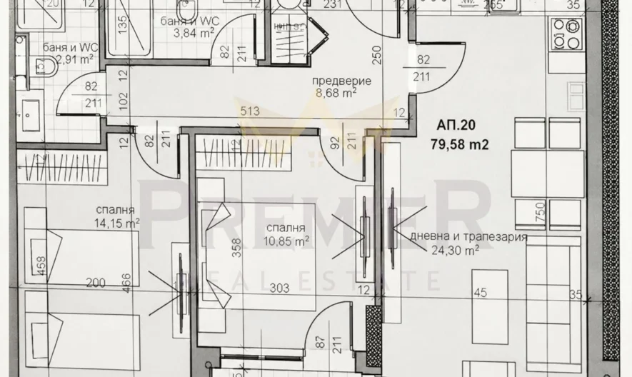Three-room apartment with double underground garage in Trakia district -  - snimka 2 - Imoti Premier