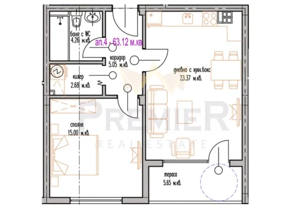 Агенция за недвижими имоти - Имоти Премиер - имот - 1155849, Цена: 142000 EUR