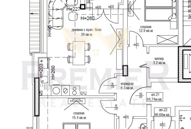 Агенция за недвижими имоти - Имоти Премиер - имот - 1081117, Цена: 189000 EUR