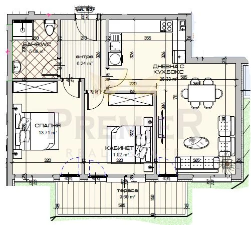 ТРИСТАЕН АПАРТАМЕНТ -  - снимка 1 - Имоти Премиер