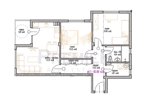 Агенция за недвижими имоти - Имоти Премиер - имот - 828698, Цена: 130000 EUR