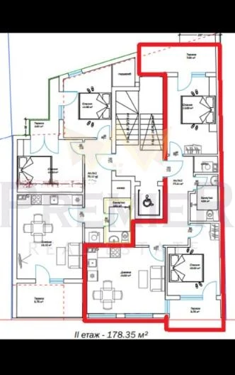 Тристаен апартамент – кв. Христо Ботев, Варна -  - снимка 1 - Имоти Премиер