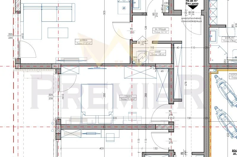Тристаен апартамент, Азалия 4 -  - снимка 1 - Имоти Премиер