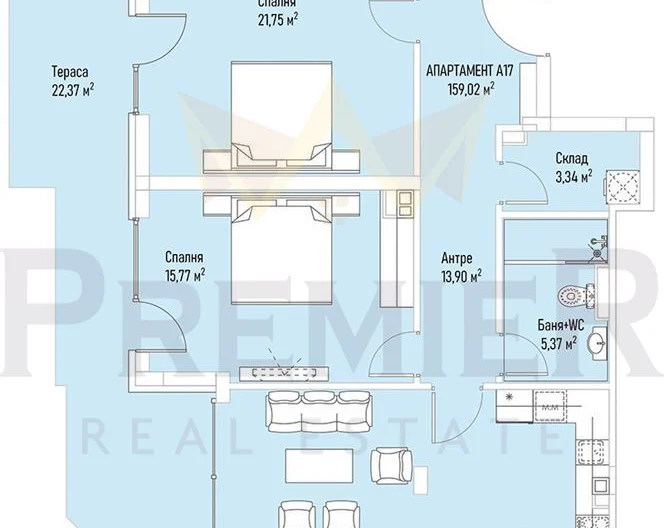 Тристаен апартамент, Лозенец -  - снимка 12 - Имоти Премиер