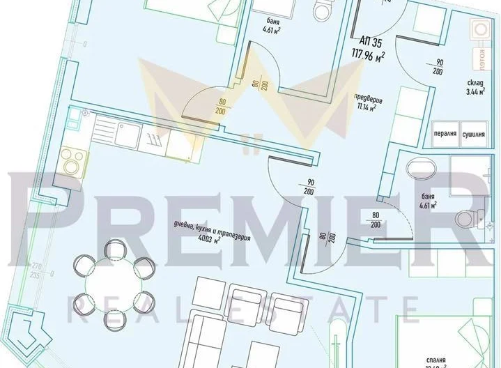 Тристаен апартамент, Малинова Долина - - снимка 11 - Имоти Премиер