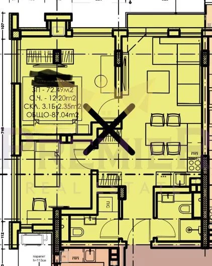 Тристаен апартамент, Малинова Долина - - снимка 4 - Имоти Премиер