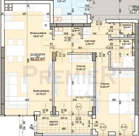 Тристаен апартамент пред акт 16 с две паркоместа -  - снимка 1 - Имоти Премиер