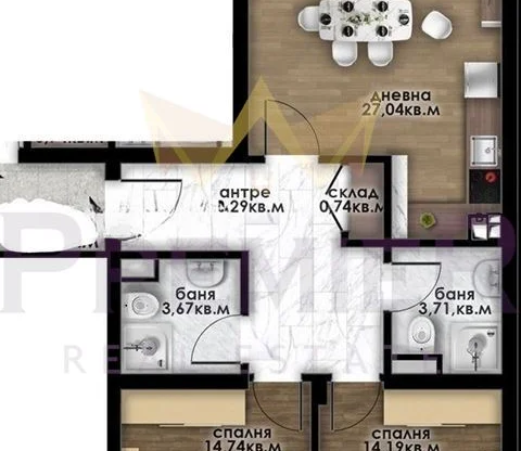 Агенция за недвижими имоти - Имоти Премиер - имот - 1196513, Цена: 150350 EUR