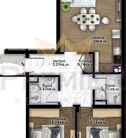 Тристаен апартамент пред АКТ16 в кв.Остромила, Пловдив -  - снимка 3 - Имоти Премиер