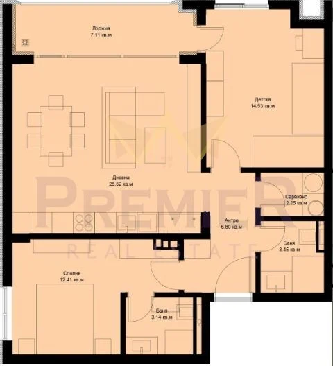 Тристаен Апартамент със СТРАХОТНА МОРСКА ПАНОРАМА гр. Варна -  - снимка 8 - Имоти Премиер