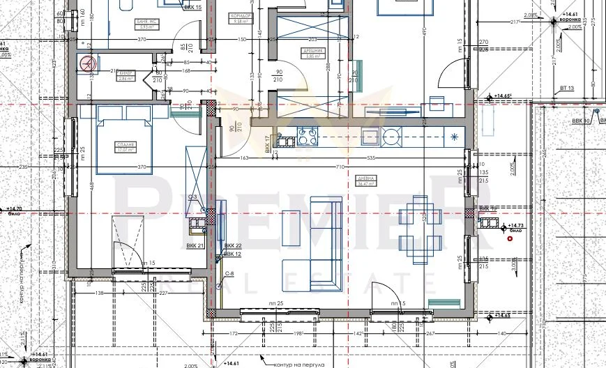 Тристаен апартамент, сграда Азалия 3 -  - снимка 1 - Имоти Премиер