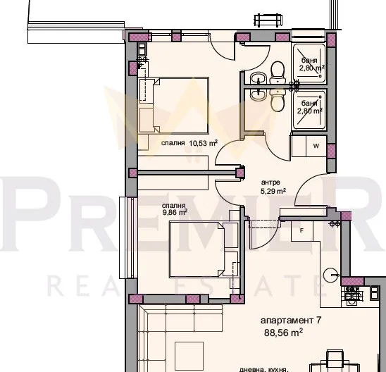 Тристаен Апартамент в Балчик - - снимка 2 - Имоти Премиер
