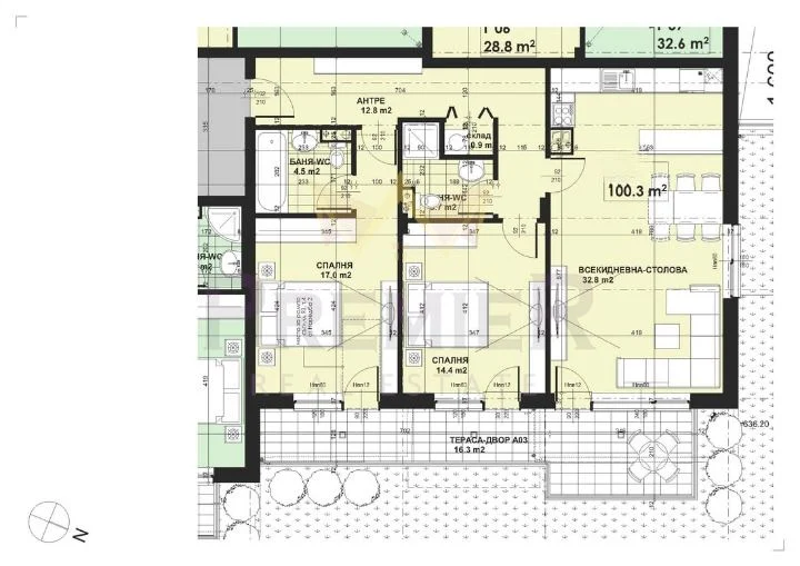 Тристаен апартамент в квартал Малиинова Долина -  - снимка 3 - Имоти Премиер