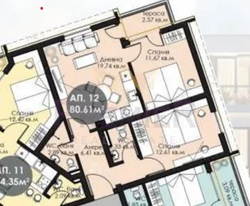 Тристаен апартамент в Несебър -  - снимка 5 - Имоти Премиер