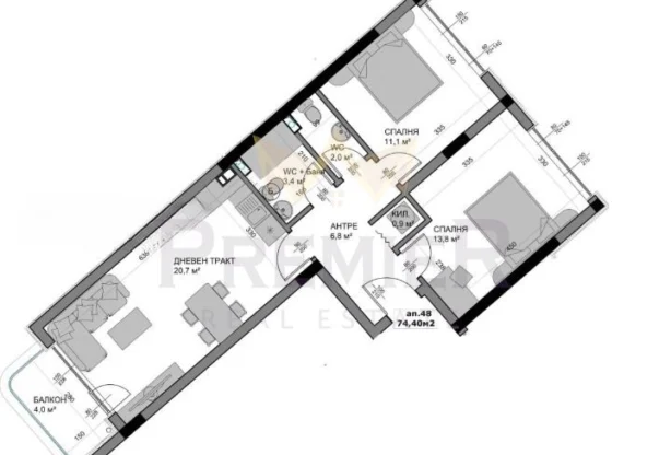 Агенция за недвижими имоти - Имоти Премиер - имот - 1224224, Цена: 139990 EUR