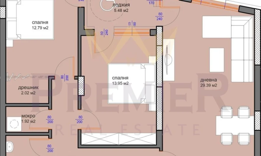 Тристаен апартамент в нова сграда с Акт 16 Меден рудник зона Д -  - снимка 13 - Имоти Премиер