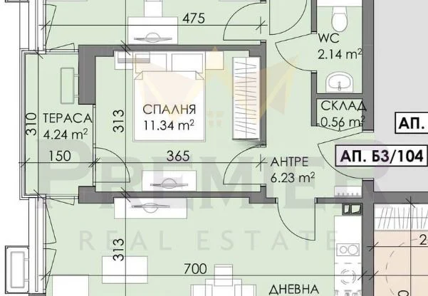 Агенция за недвижими имоти - Имоти Премиер - имот - 1095487, Цена: 103000 EUR