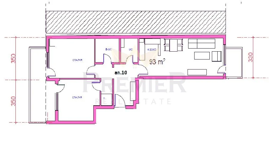 Тристаен апартамент в района на кв. Център -  - снимка 3 - Имоти Премиер