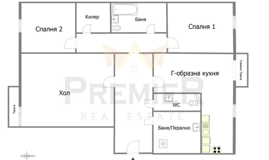 Тристаен апартамент в ж.к. Бриз – Варна -  - снимка 5 - Имоти Премиер