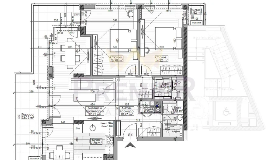 Агенция за недвижими имоти - Имоти Премиер - имот - 1006586, Цена: 391800 EUR